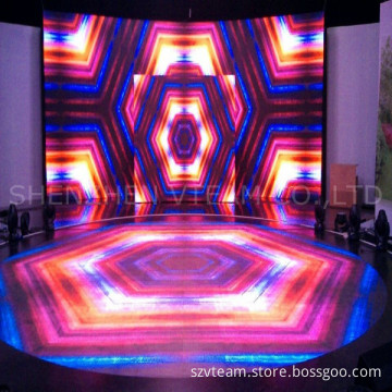 Full Color LED Dance Floor Made of Special Plastic Mask (iMagic 10)